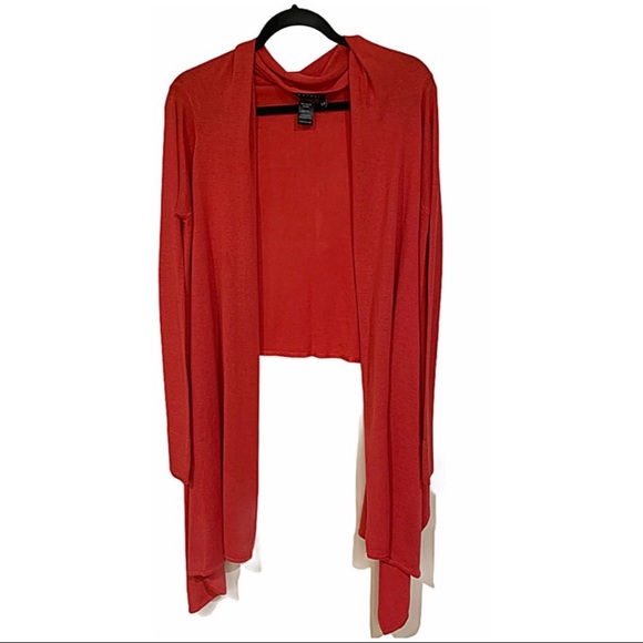 PARALLEL Cardigan Red Stunning Long Sleeve Open Cardigan Size S - Picture 3 of 8